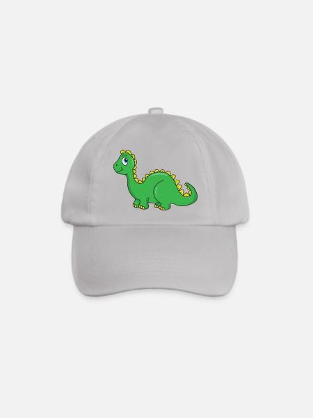 Dinosaurier - Baseballkappe - Grau
