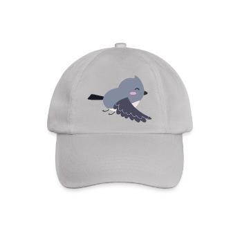 Süßer Vogel Geschenkidee - Baseballkappe - Grau - Vorne