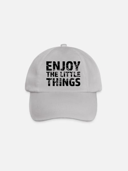 Enjoy the little - Baseballkappe - Grau