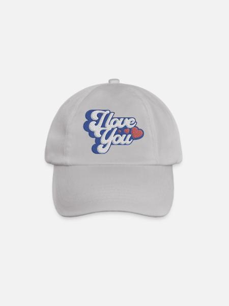 Ich liebe dich – Botschaft der Liebe - Baseballkappe - Grau