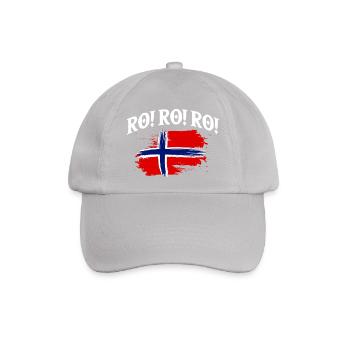 Norway Norge Fjords Scandinavian Ro Viking ship - Baseballkappe - Grau - Vorne