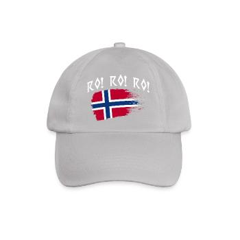 Norway Norge Fjords Scandinavian Ro Viking ship - Baseballkappe - Grau - Vorne