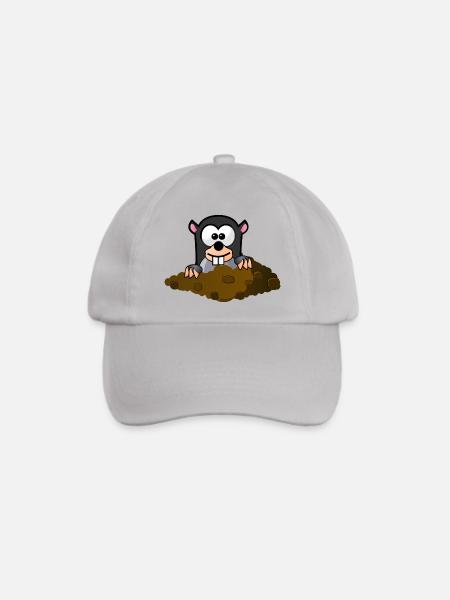 Maulwurf - Baseballkappe - Grau