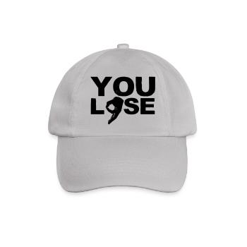 You Lose Reingeschaut Bongo Loch Kreis Spiel prank - Baseballkappe - Grau - Vorne