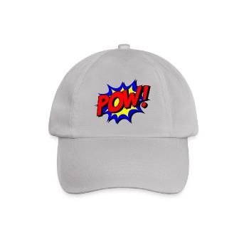 Pow - Baseballkappe - Grau - Vorne