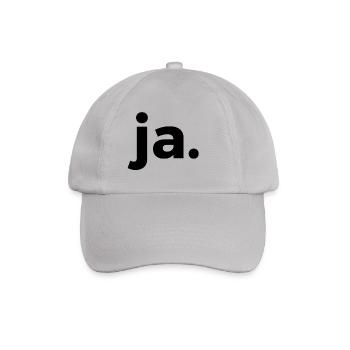 ja - Baseballkappe - Grau - Vorne