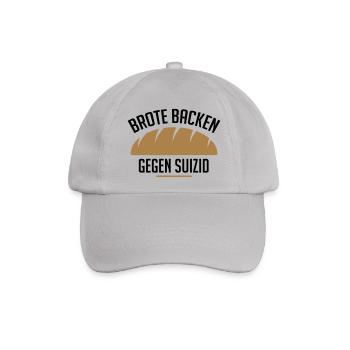 Brote backen gegen Suizid - Baseballkappe - Grau - Vorne
