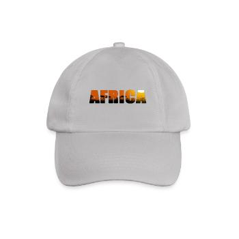 Africa Landscape Lettering - Baseballkappe - Grau - Vorne