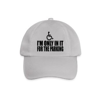 Ich bin nur für das Parken - Baseballkappe - Grau - Vorne
