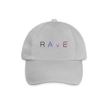 Rave Techno EDM Galaxy Stars Purple Lila - Baseballkappe - Grau - Vorne