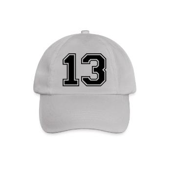 13 - Baseballkappe - Grau - Vorne