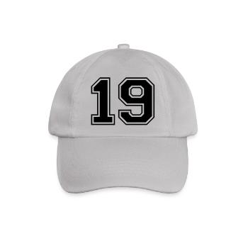 19 - Baseballkappe - Grau - Vorne