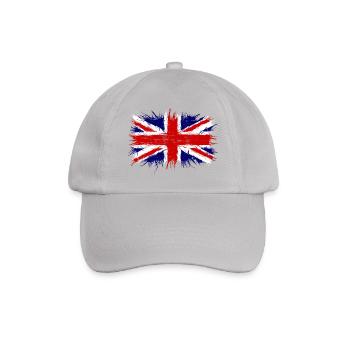 Großbritannien Flagge, Englandfahne, great britain - Baseballkappe - Grau - Vorne