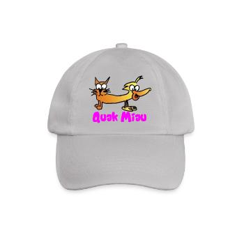 Quak Miau - Baseballkappe - Grau - Vorne