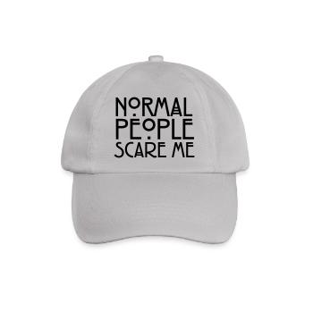 Normal People Scare Me - Baseballkappe - Grau - Vorne