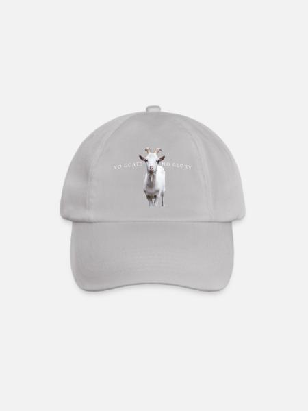 No Goats No Glory Goat Design - Baseballkappe - Grau