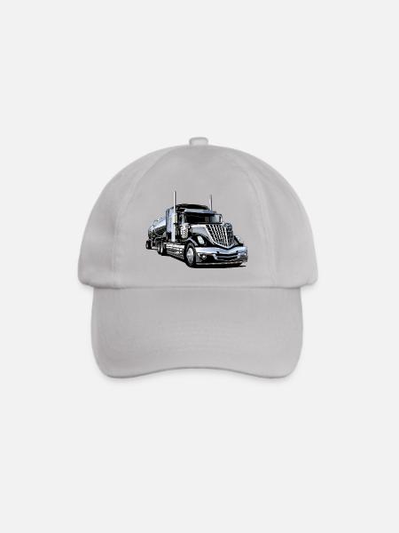Sattelschlepper aus Chrom und PS - Baseballkappe - Grau