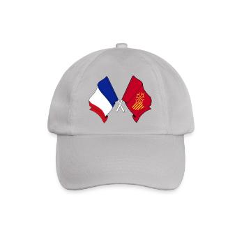 Languedoc-Roussillon & Frankreich – Eine Identität - Baseballkappe - Grau - Vorne