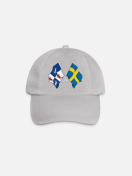 Provinz & Land: Gekreuztes Design - Baseballkappe - Grau