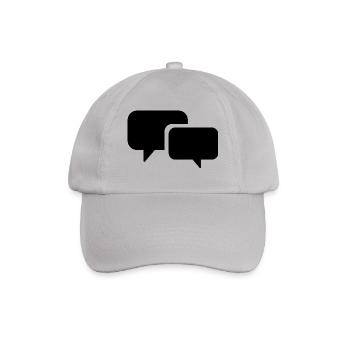 Sprechblase - Baseballkappe - Grau - Vorne