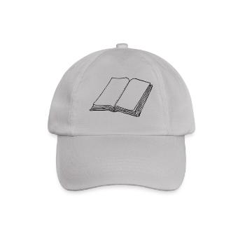 Buch - Baseballkappe - Grau - Vorne