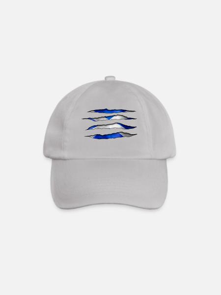 Schottland Aufgerissen 003 AllroundDesigns - Baseballkappe - Grau