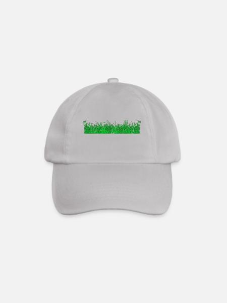 Gras - Baseballkappe - Grau