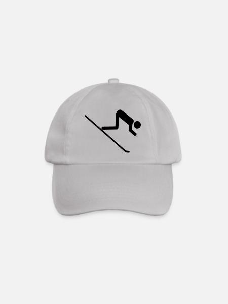 ski - Baseballkappe - Grau