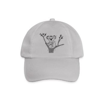 koala - Baseballkappe - Grau - Vorne
