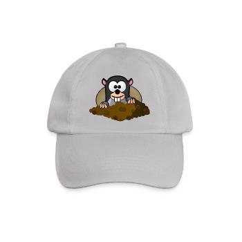 Tier Tiere Maulwurf - Baseballkappe - Grau - Vorne