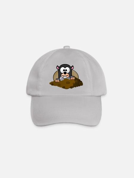 Tier Tiere Maulwurf - Baseballkappe - Grau