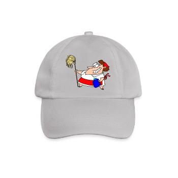 Putzfrau - Baseballkappe - Grau - Vorne