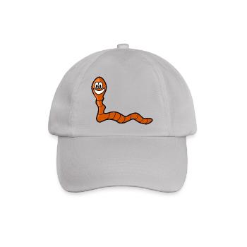 Würmchen - Baseballkappe - Grau - Vorne