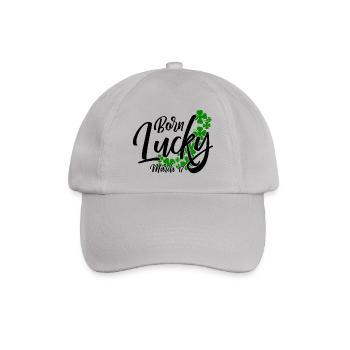 Born Lucky On Saint Patrick's Day March 17th - Baseballkappe - Grau - Vorne
