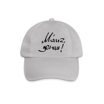 Miauz genau - Baseballkappe - Grau - Vorne
