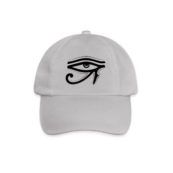 Linkes Auge des Horus - Baseballkappe - Grau - Vorne