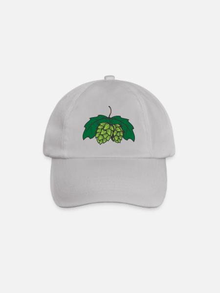 Hopfen - Baseballkappe - Grau