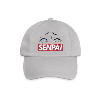 Senpai Augen - Baseballkappe - Grau - Vorne