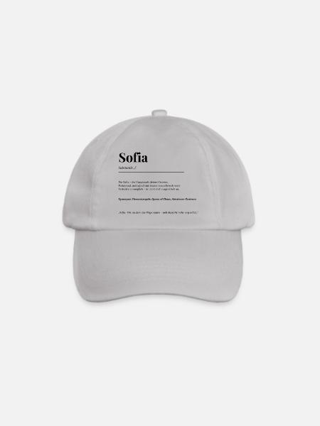 Sofia - Baseballkappe - Grau
