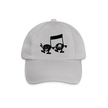 note - Baseballkappe - Grau - Vorne
