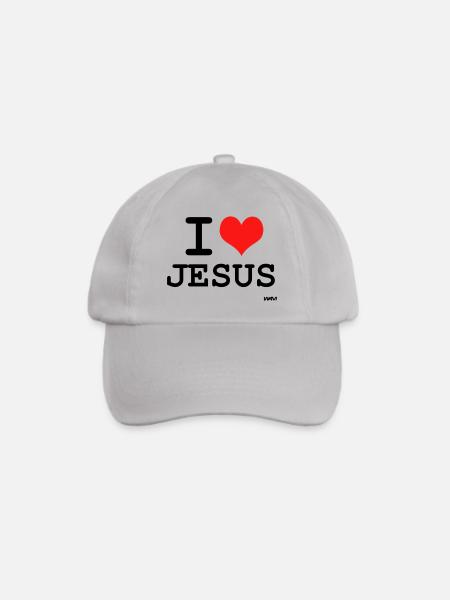 jesus - Baseballkappe - Grau