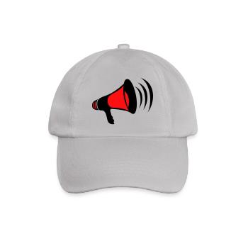 Megaphon - Baseballkappe - Grau - Vorne