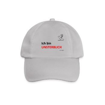 Ich bin Unsterblich - Baseballkappe - Grau - Vorne