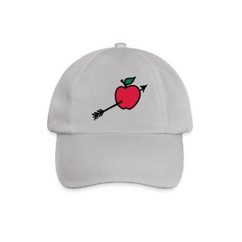 Wilhelm Tell Apfel I love - Baseballkappe - Grau - Vorne