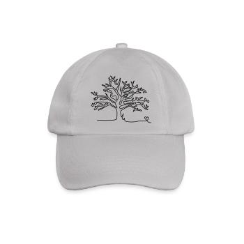 one line tree - Baseballkappe - Grau - Vorne