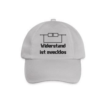 Widerstand ist zwecklos - Baseballkappe - Grau - Vorne