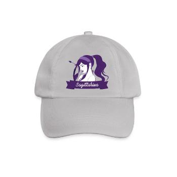 Sternzeichen Schütze / Zodiac Sagittarius - Baseballkappe - Grau - Vorne