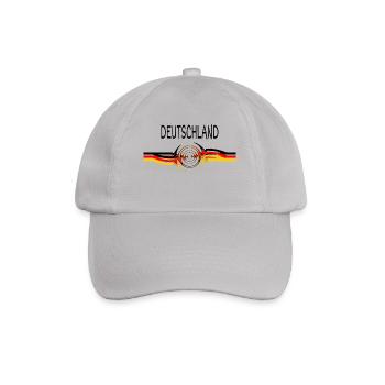 Deutschland Schwarz-Rot-Gold - Baseballkappe - Grau - Vorne