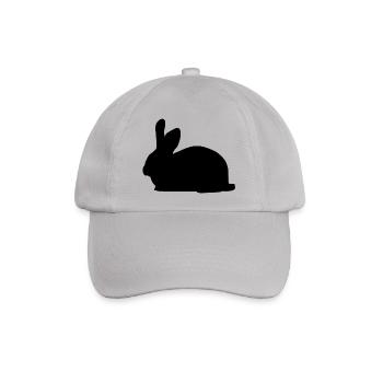 Kaninchen Karnickel Hase Häschen Nager Nagetiere - Baseballkappe - Grau - Vorne