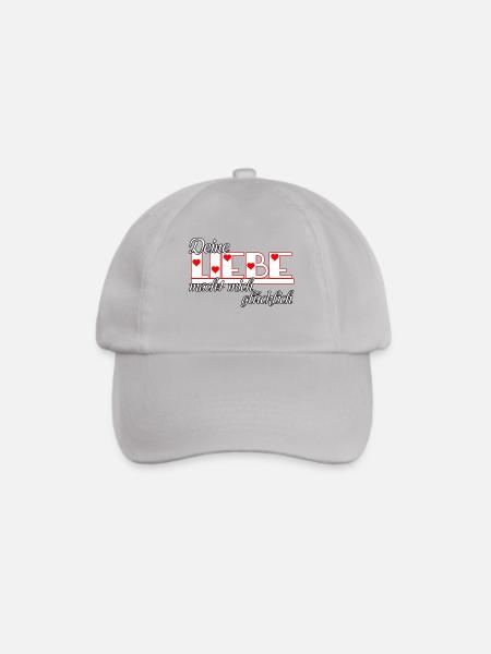 Liebe Glück Ehe Paar Partnerschaft Geschenk - Baseballkappe - Grau